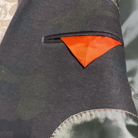 Jack Spade Camo Print Ponte Knit Sports Coat - Picture 10 of 12